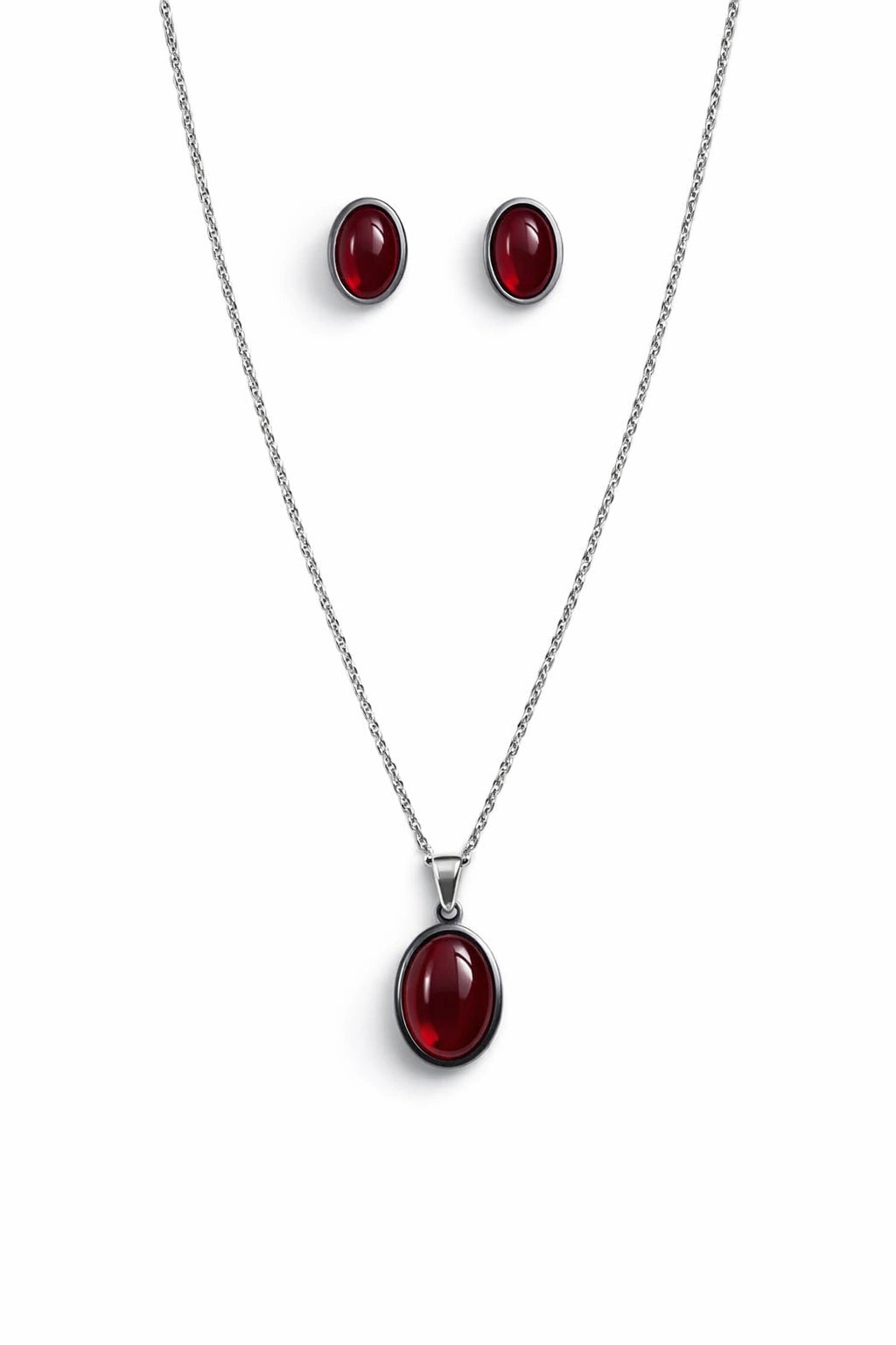LUMIÈRE Oval Set - Ruby