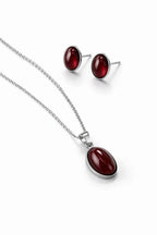LUMIÈRE Oval Set - Ruby