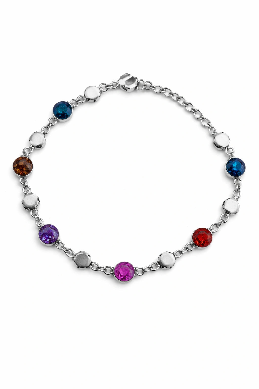 Aurora Multi-Stone Silver Bracelet