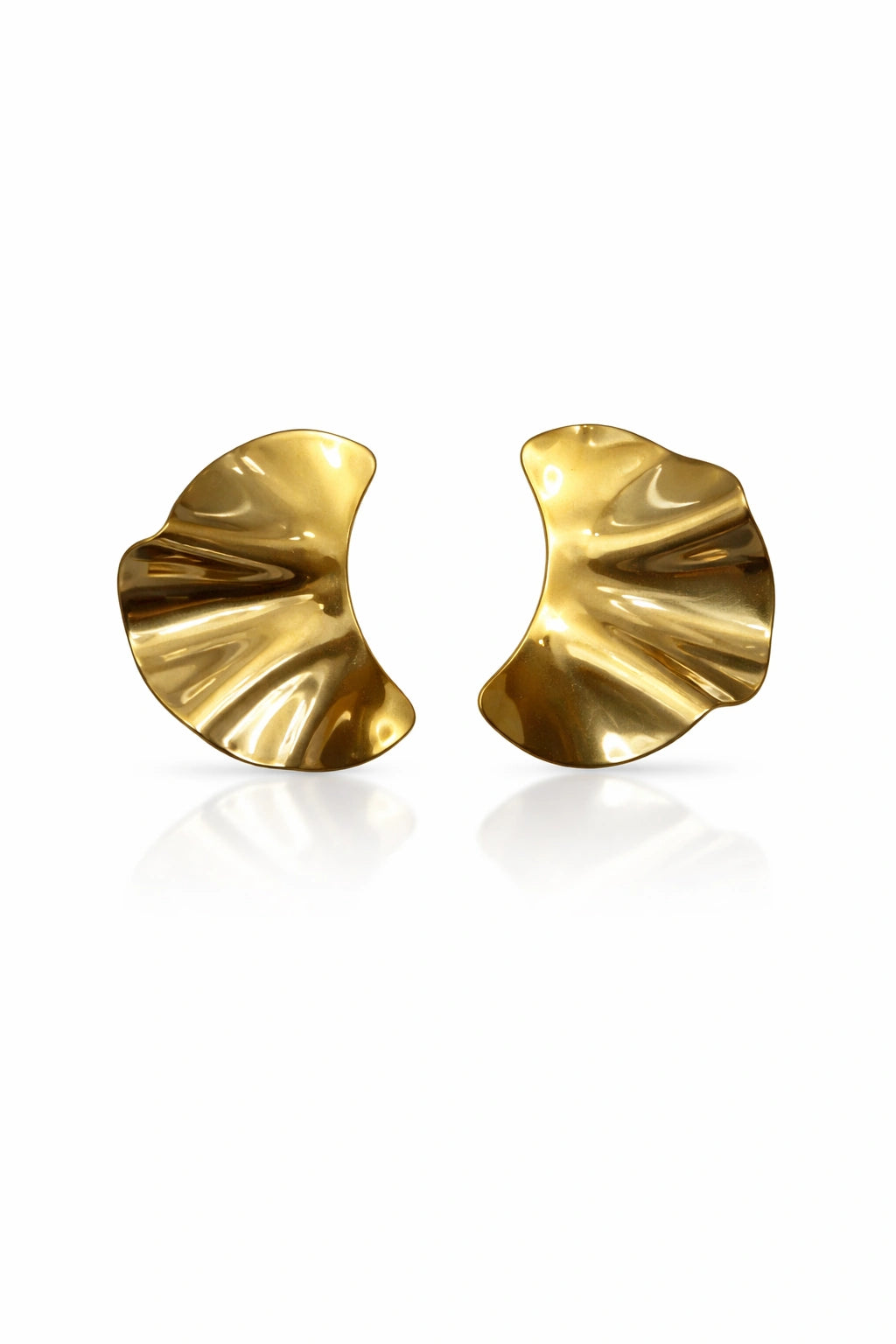 Icon Sculpt Earrings - Gold