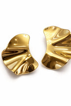 Icon Sculpt Earrings - Gold