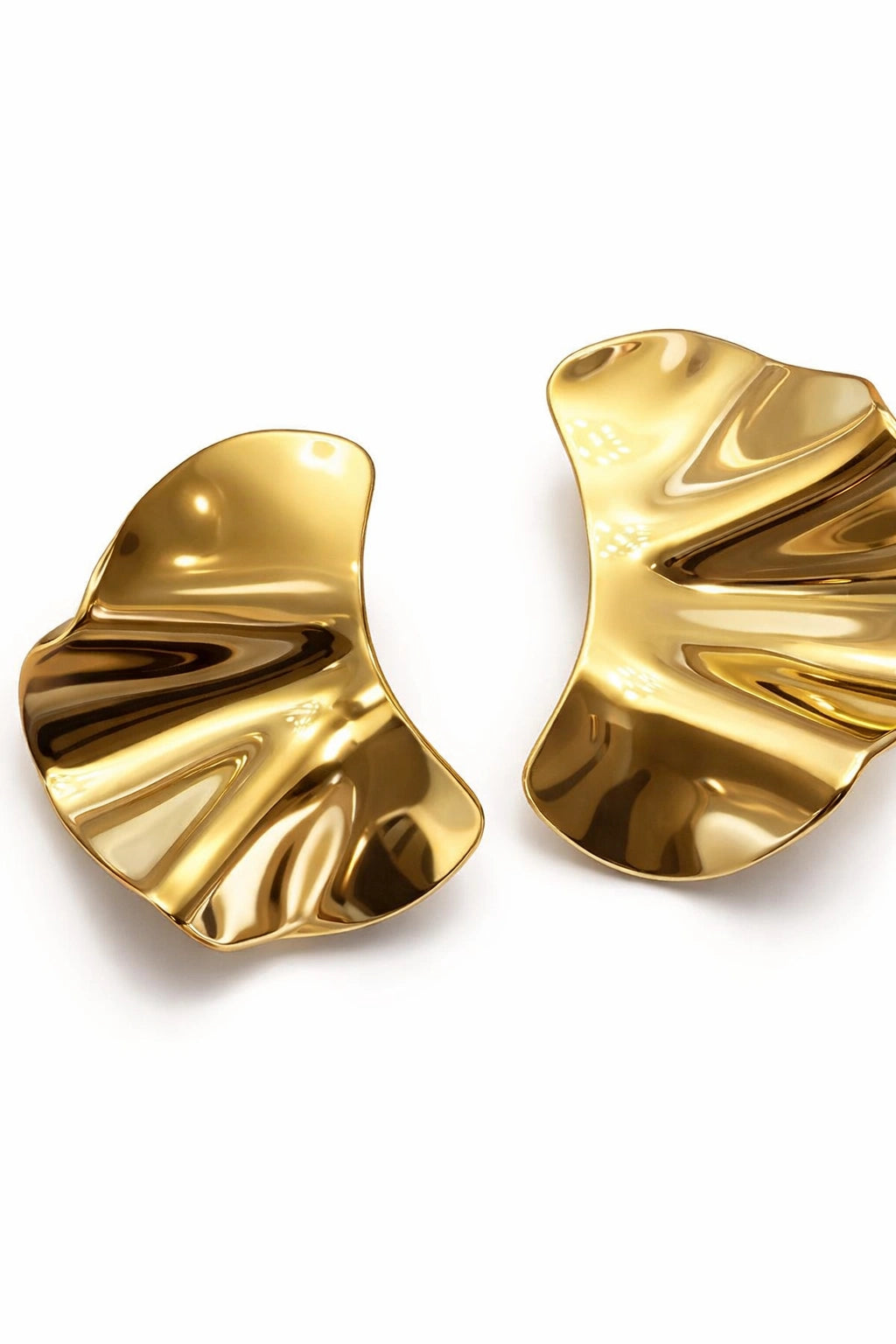Icon Sculpt Earrings - Gold