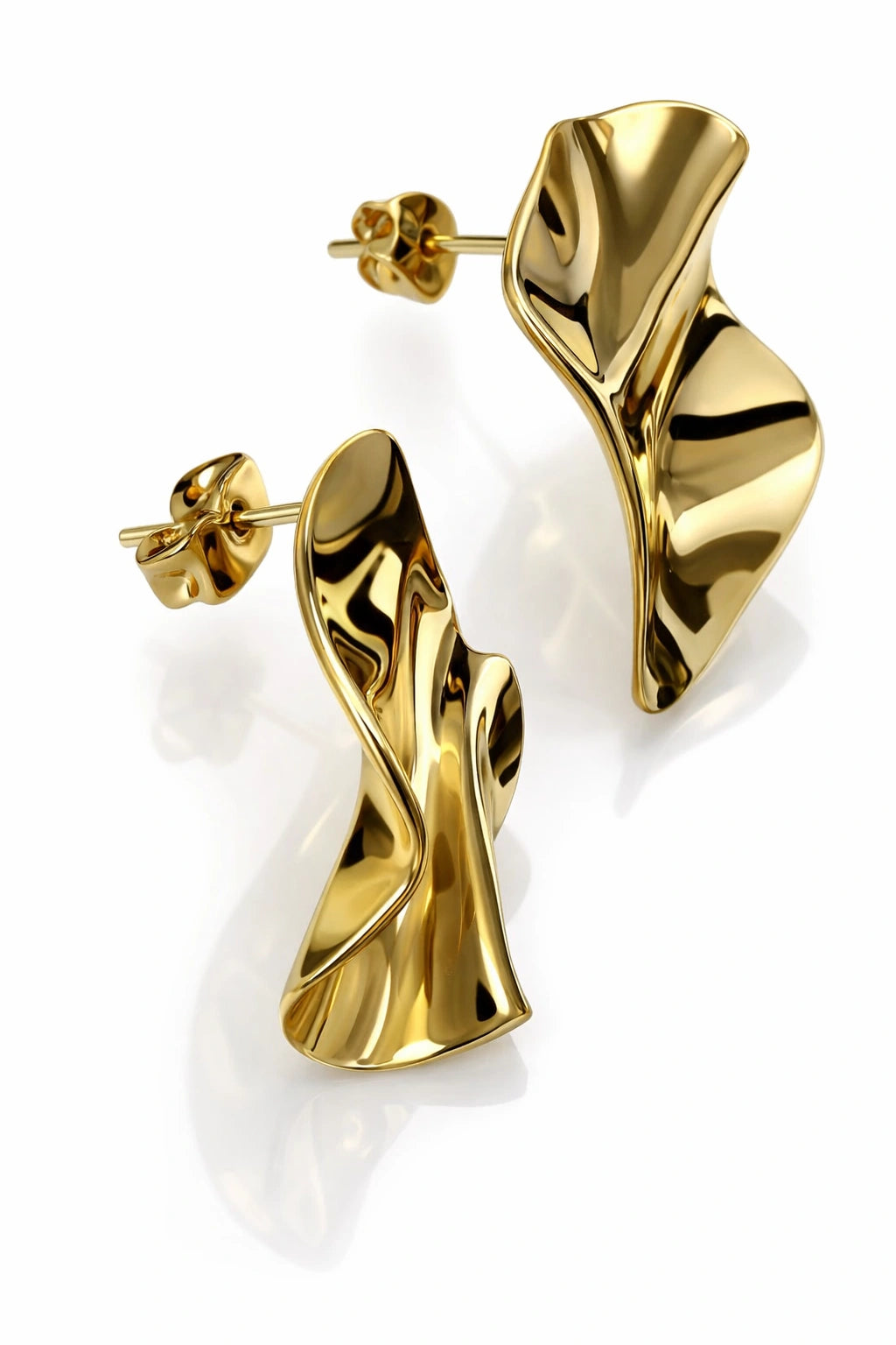 Icon Sculpt Earrings - Gold