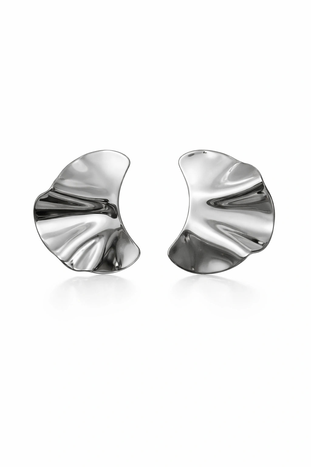 Icon Sculpt Earrings - Silver
