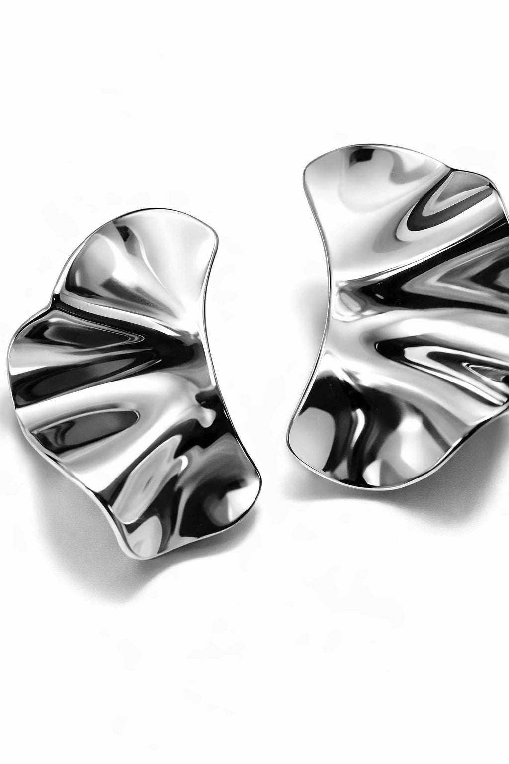 Icon Sculpt Earrings - Silver