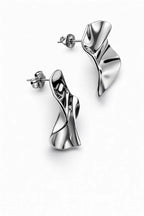 Icon Sculpt Earrings - Silver
