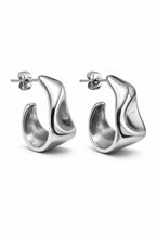 Liquid Sculpt Studs - Silver