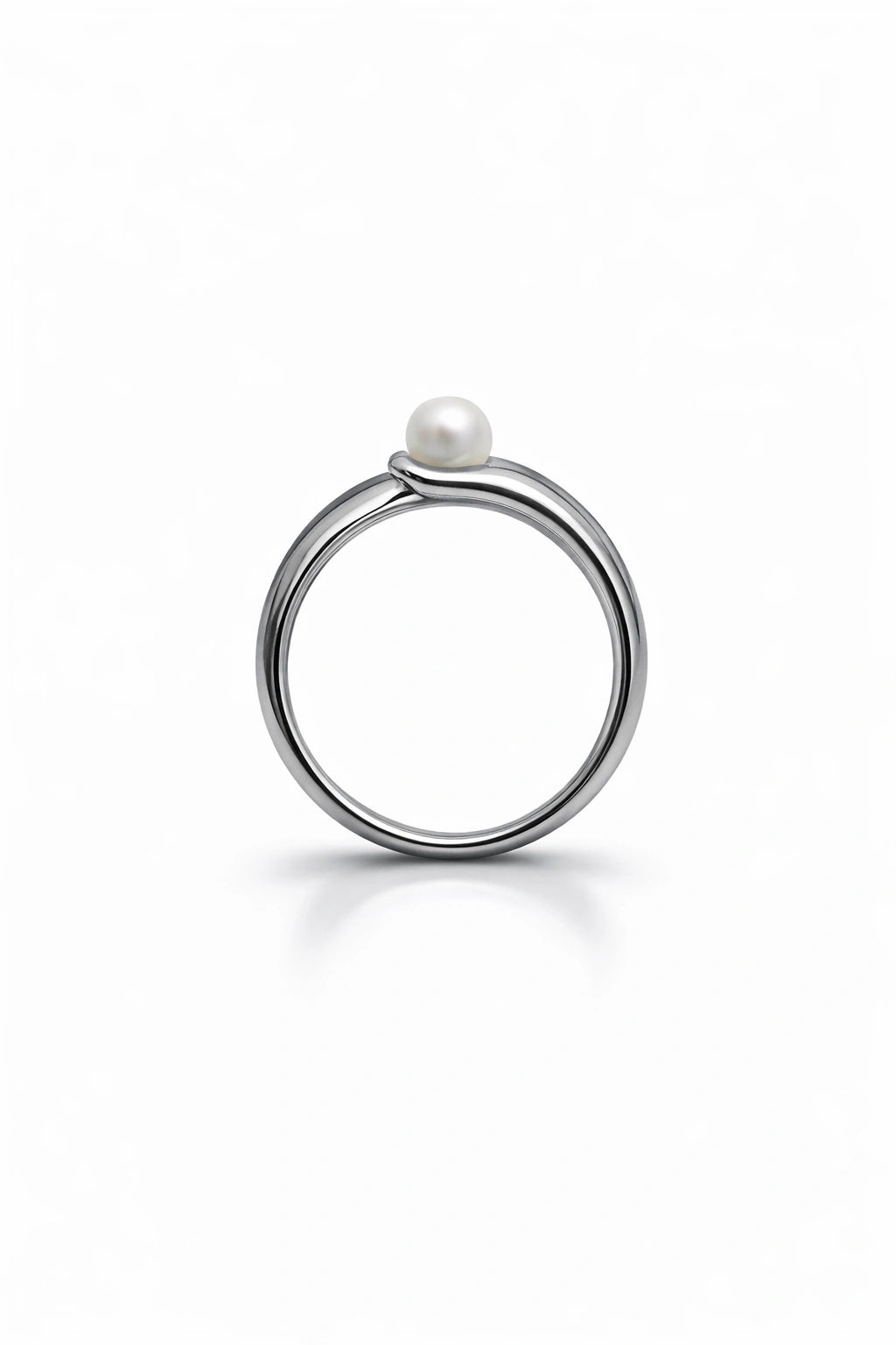 Luna Flow Pearl Ring - Silver